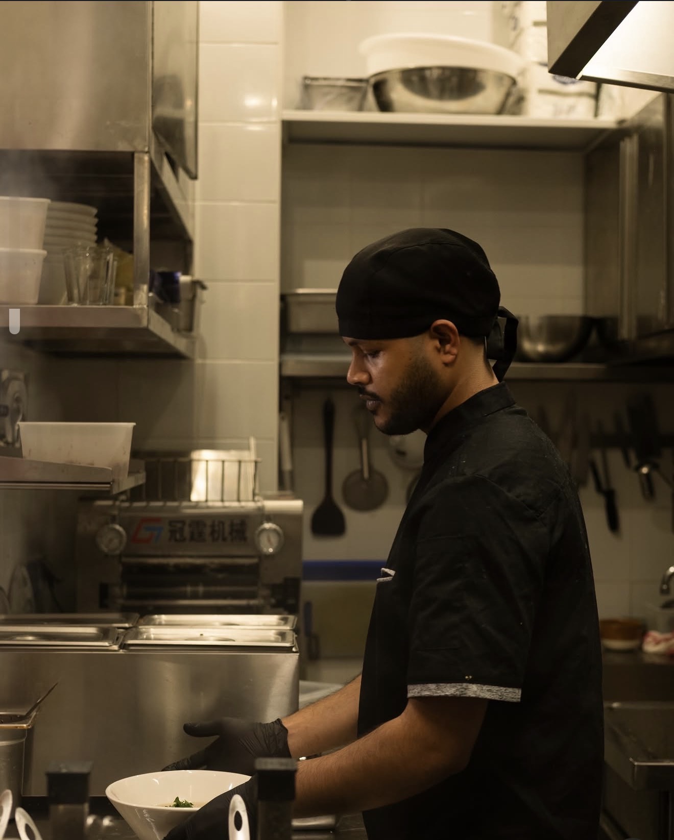 Le chef en cuisine