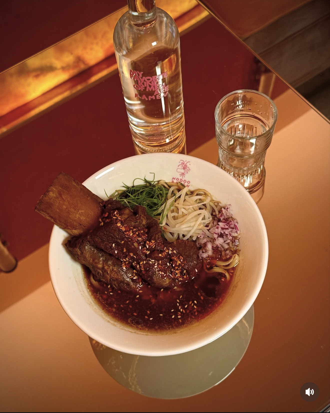Ramen façon Nodoo, plat de côtes de bœuf braisé